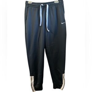 Nike Men's Dri-Fit Tennis Pants Medium Zipper Leg Hem Stretch with Tie String